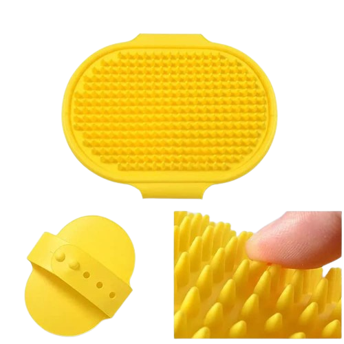 Nunbell Massage Rubber Bath Glove With Palm Strap