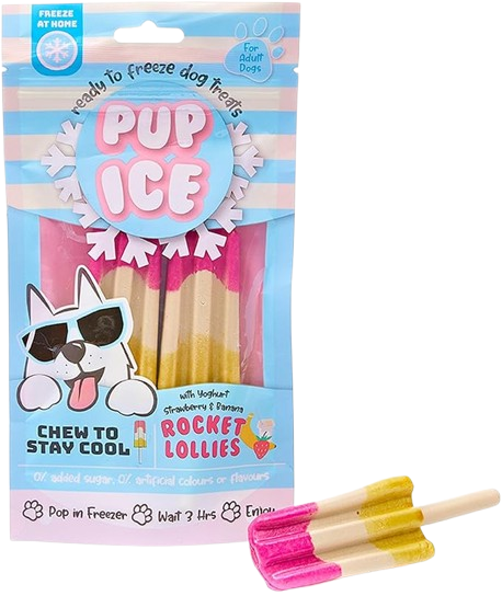 Imaginelees Pup Ice Rocket Lollies 90g - 2 Pcs