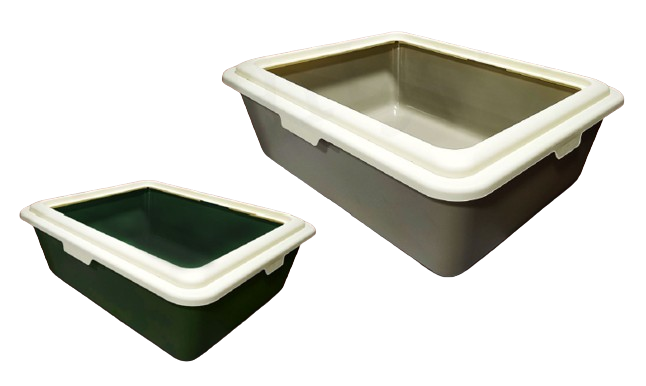 Smarty Pet Open Top Cat Litter Tray with Rim