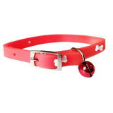 Smarty Pet Adjustable Soft Silicon Safety Buckle Bone Design Collar With Bell