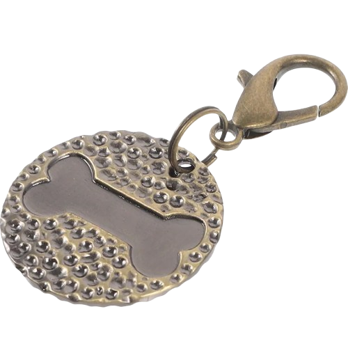 Smarty Pet Round Shape Tag Cum Collar Charm