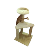 Pets Empire Two-Level Sisal Post Cat Tree & Hanging Ball