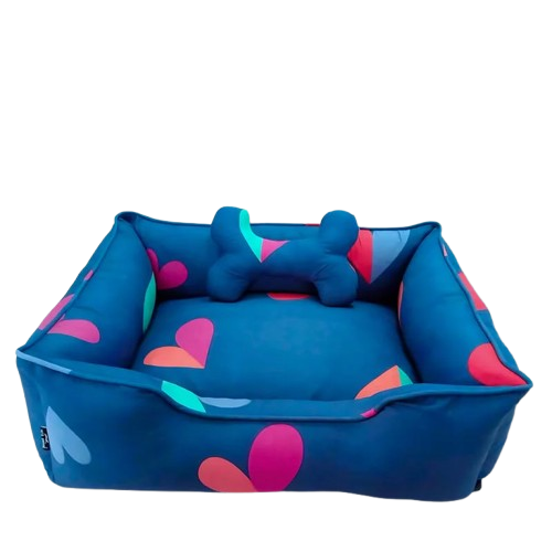 Pets Empire Pet Lounger Bed (Multi Color Print)