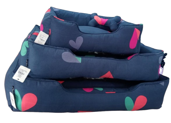 Pets Empire Pet Lounger Bed (Multi Color Print)