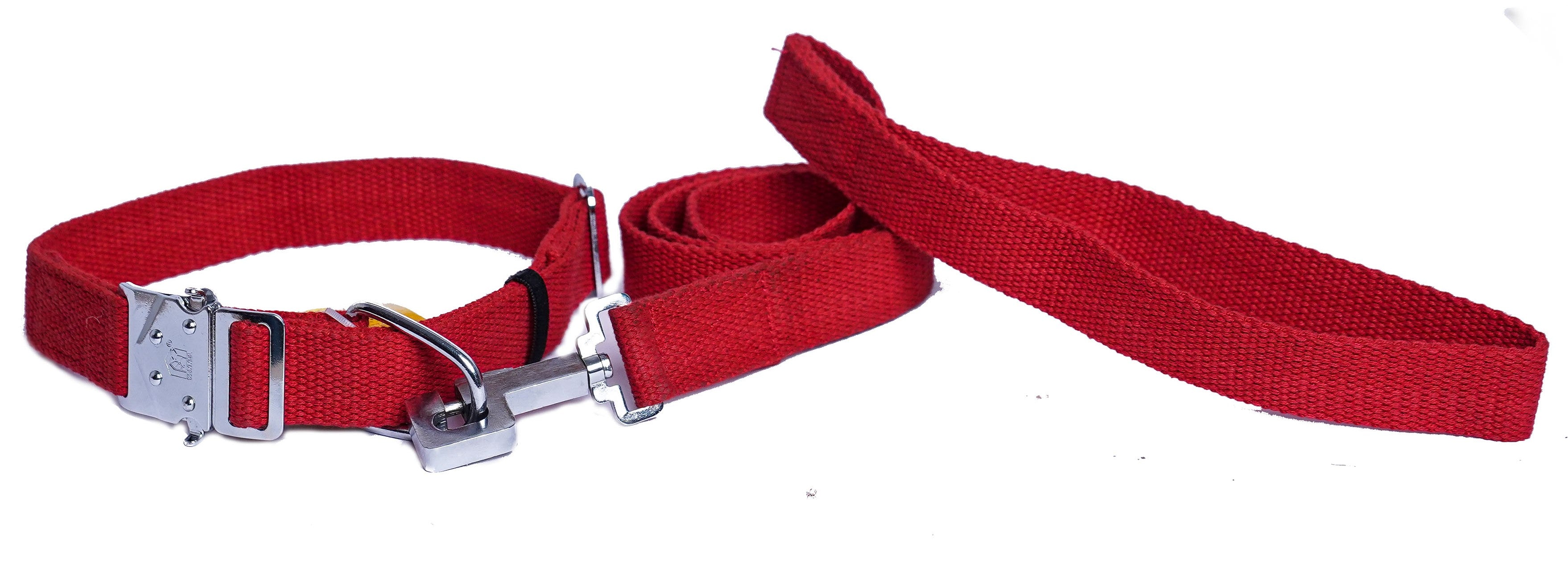 Kennel Cotton M.S. Click Lock Collar & Leash Set (1")