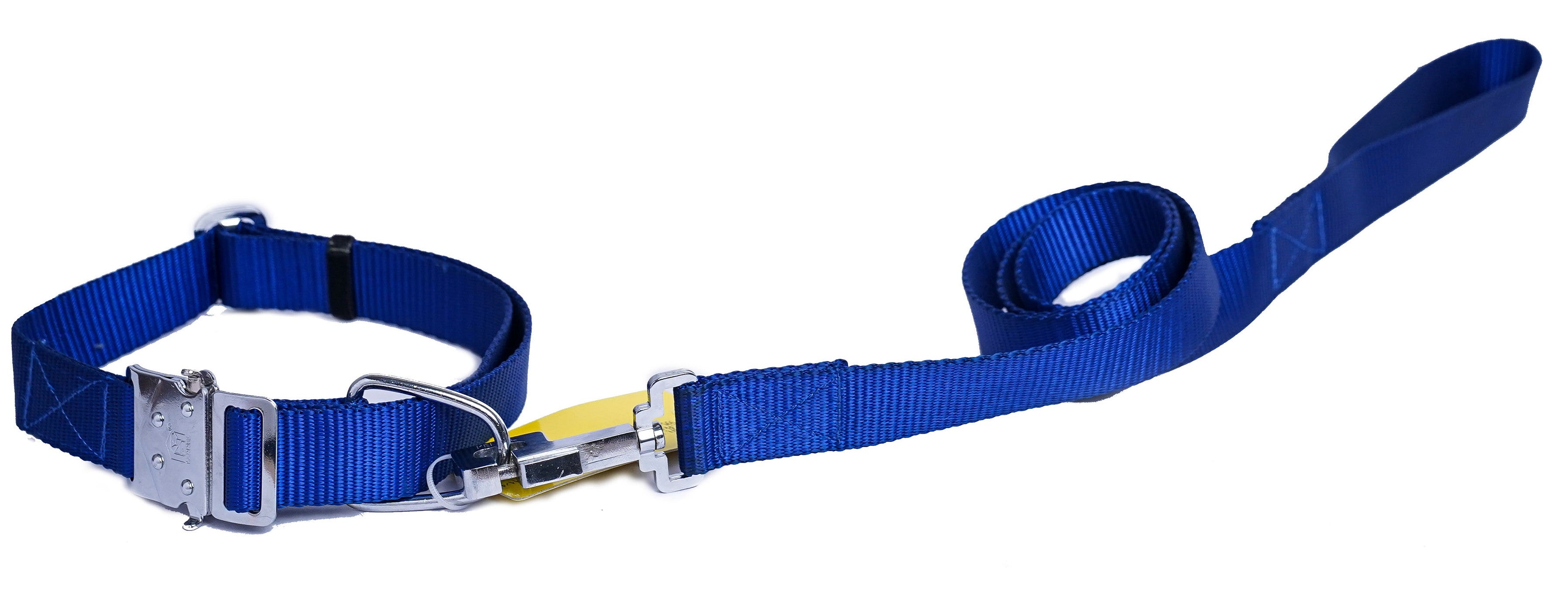 Kennel Cotton M.S. Click Lock Collar & Leash Set (1")