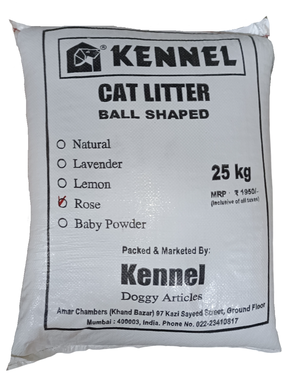 Kennel White Ball-Shaped Cat Litter