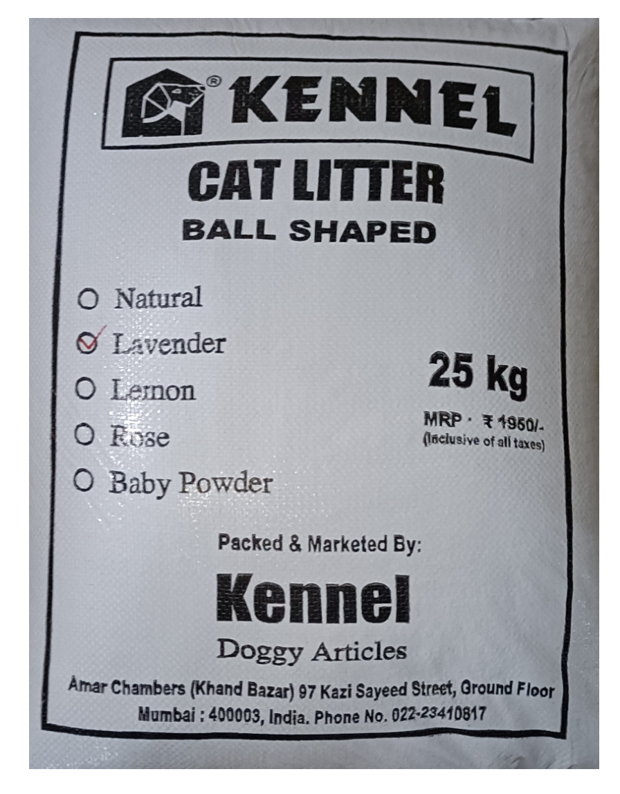 Kennel White Ball-Shaped Cat Litter