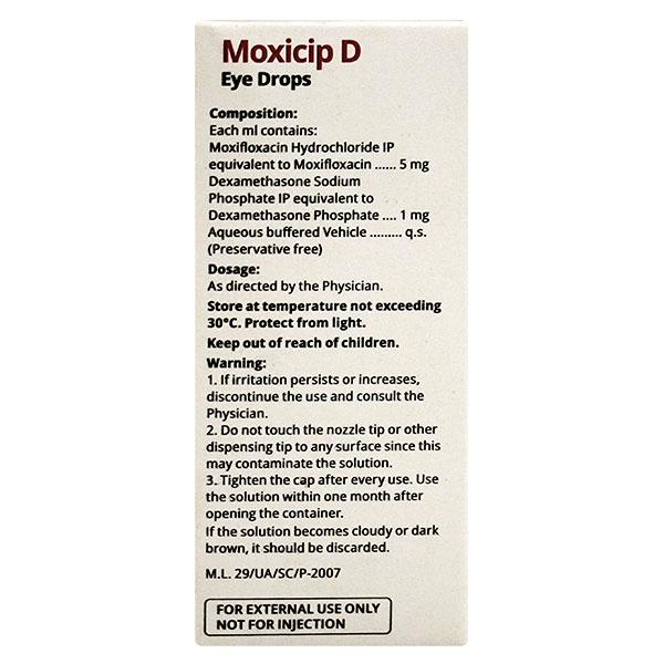 Cipla Moxicip D Eye Drops