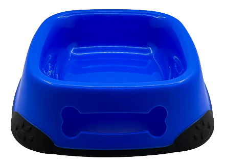 Nunbell Elegant Square Bowl With Paw Design Non-Skid Rubber Bottom