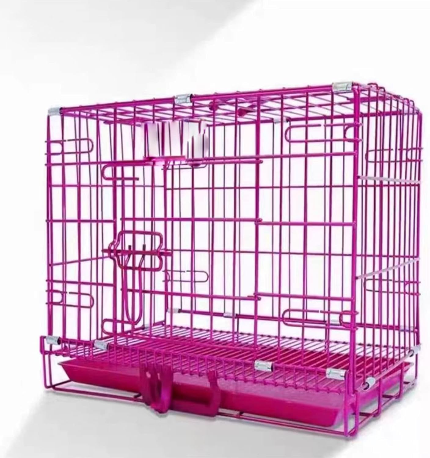 Smarty Pet Premium Metallic Folding Design Dog Crate (Color May Vary)