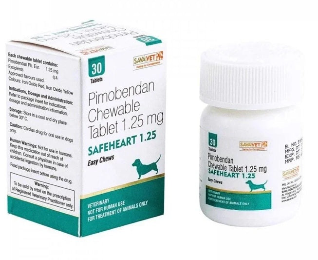 Savavet Safeheart 1.25 mg – Pimobendan Chewable Tablets for Dogs