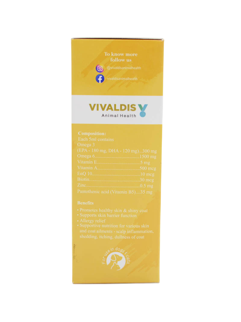 Vivaldis Bark Out Loud Skin & Coat Sardine Oil