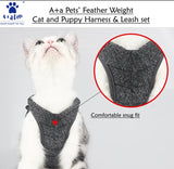 A+a Pets Feather Weight Harness & Leash Set For Cat & Small Dogs