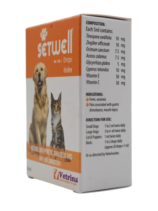 Vetrina: Setwell Drops for Dogs & Cats – Anti-Inflammatory Support