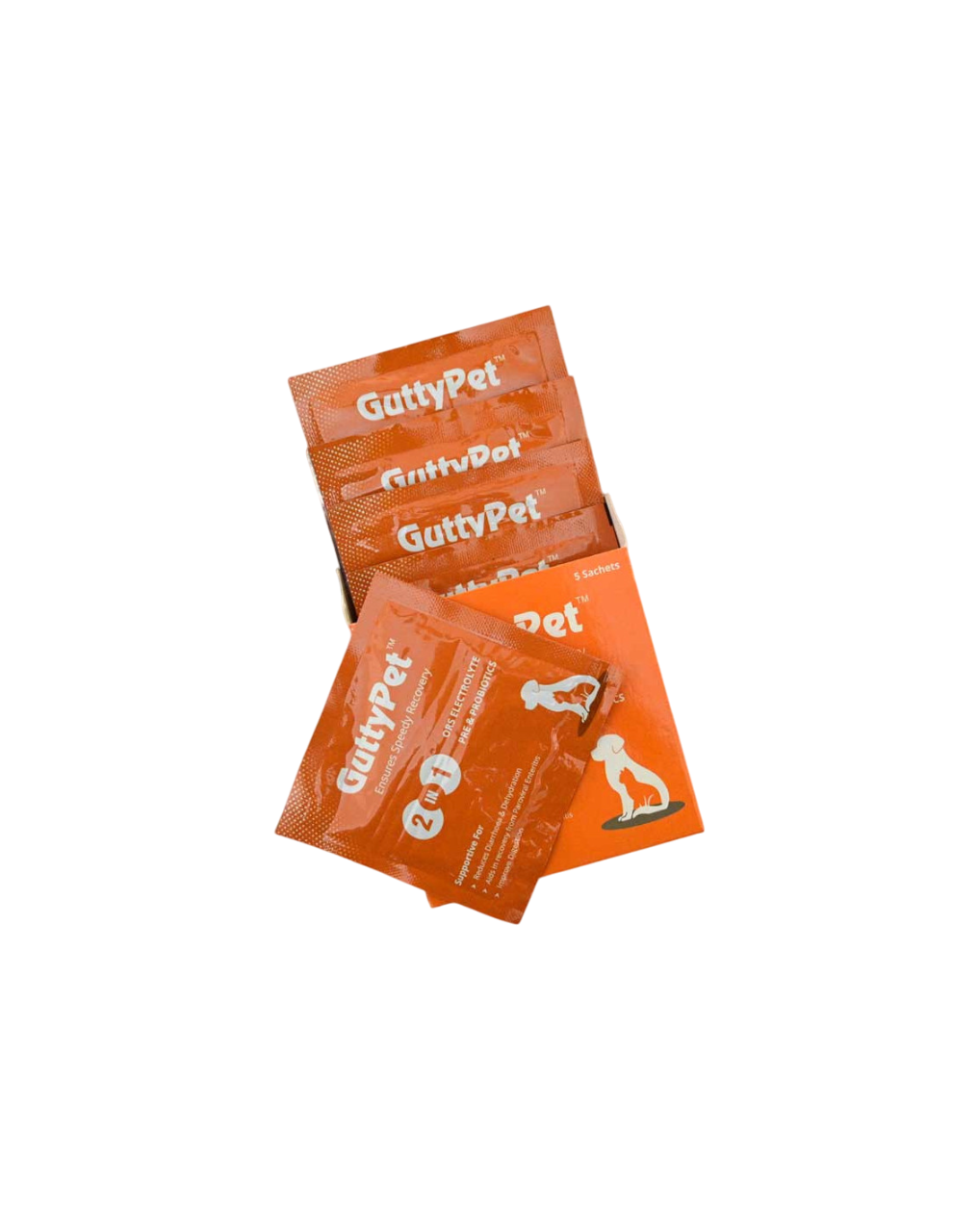 GuttyPet 2 in 1 ORS + Pre & Probiotics Supplement – 5 Sachets