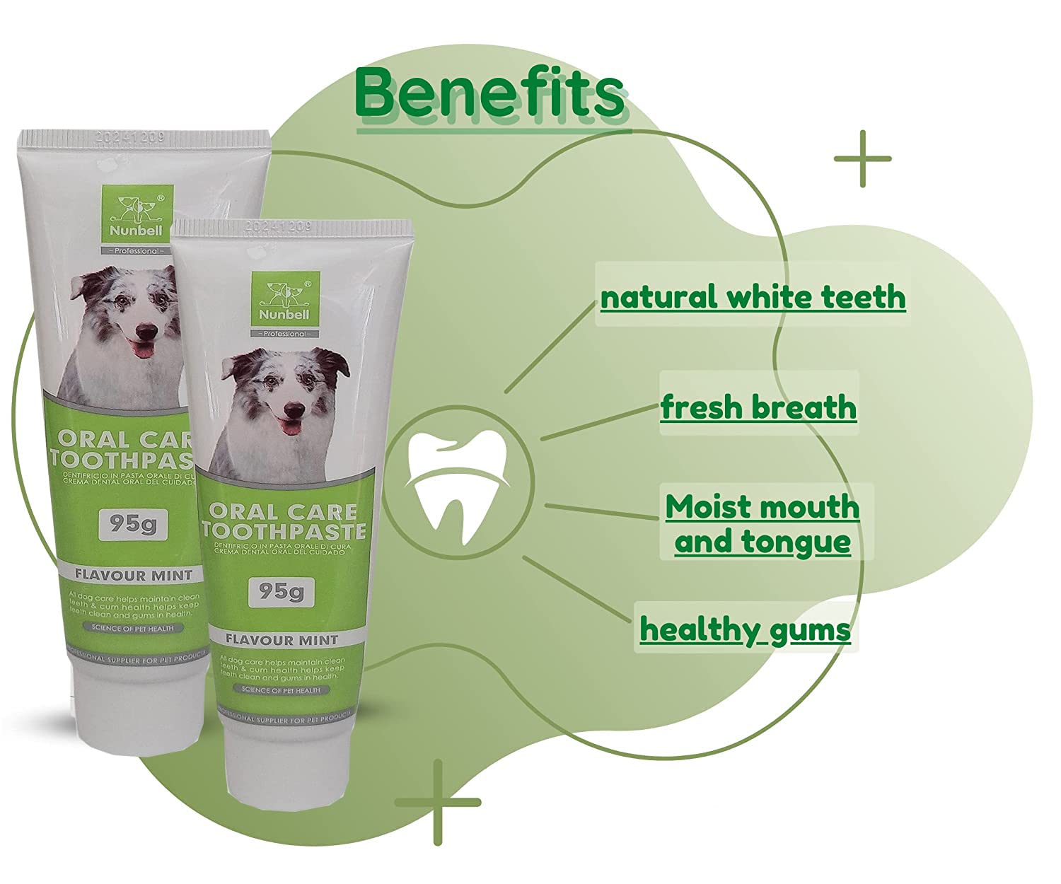 Nunbell 3-in-1 Oral Care Dental Kit for Pets – (3 PCS)
