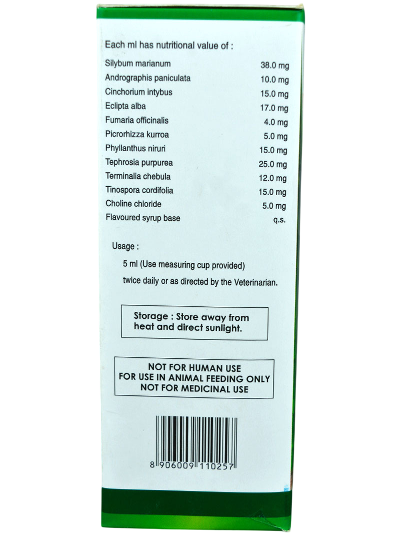 Venky’s Ventriliv-Pet Herbal Liver Stimulant Syrup – Lamb Flavour