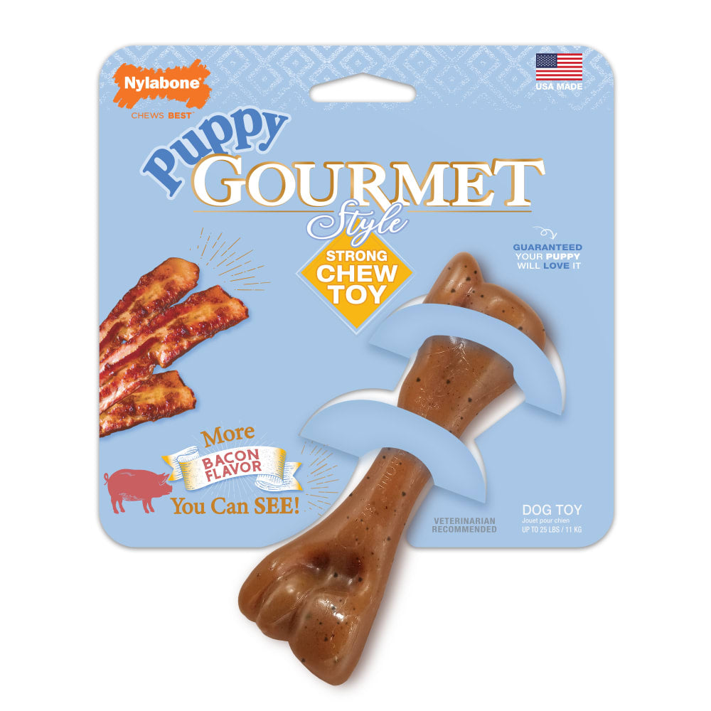 Nylabone Maximum Strength Tough Extreme Puppy Gourmet Femur Bone Dog Chew Toy