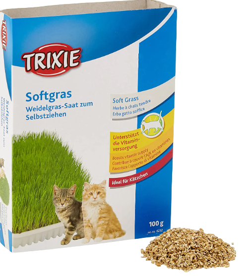 Trixie Softgras Cat Grass Tray for Cats with 100g Seeds