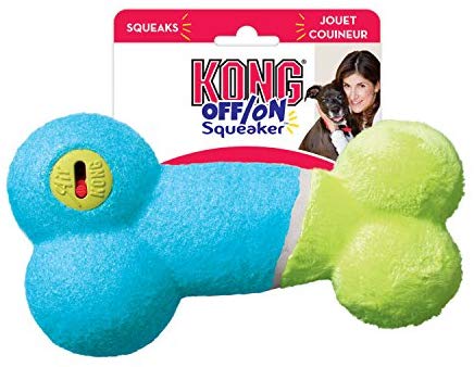 Kong Off/On Squeaker Rattle Shape Toy