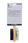 Smarty Pet Double Side Wooden Handle Pin & Bristle Brush