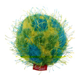 Gigwi Crazy Ball Plush Friendz With Foam Rubber Ball Squeaker - Green/Blue