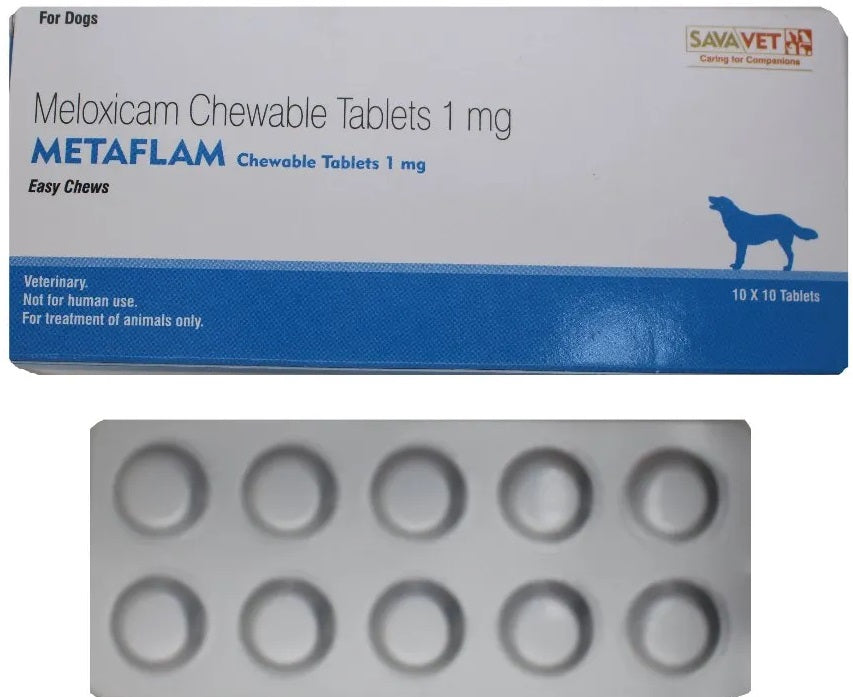 Savavet Metaflam Meloxicam 1mg Chewable Tablets For Dogs