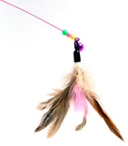 Petropolis Cat Spring Teaser Playing Stick and Feather Toy