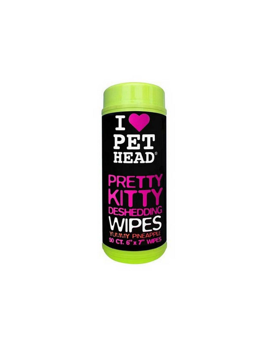 I Love Pet Head Pretty Kitty Deshedding Wipes ShakeHands