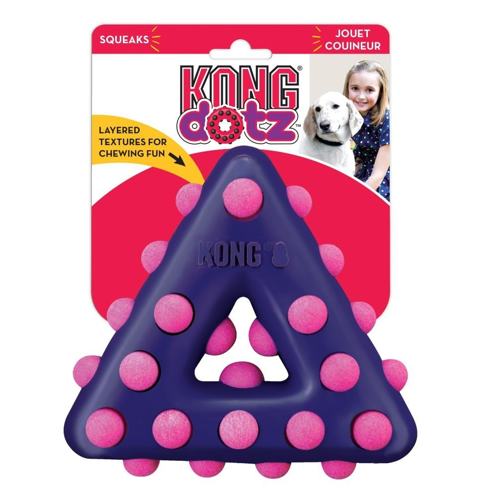 Kong Dotz Triangle Dog Toy