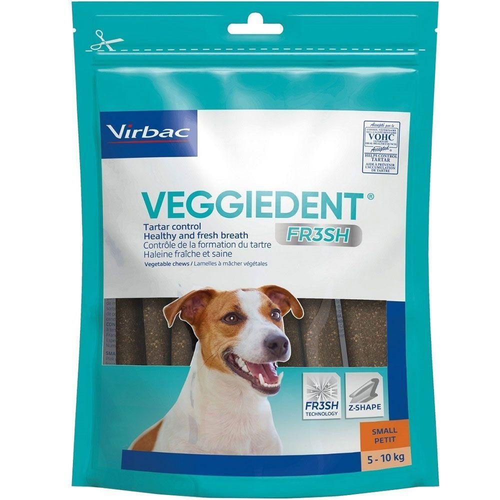 Virbac : C.E.T. VeggieDent FR3SH Tartar Control Chews for Small Dogs (5 - 10 kg)
