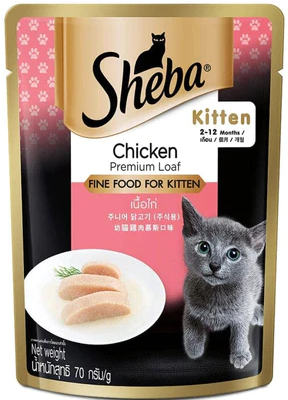 Sheba Chicken Premium Loaf Kitten Pouch