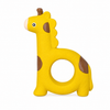 Squeeezys Holey Giraffe Yellow Latex Dog Toy