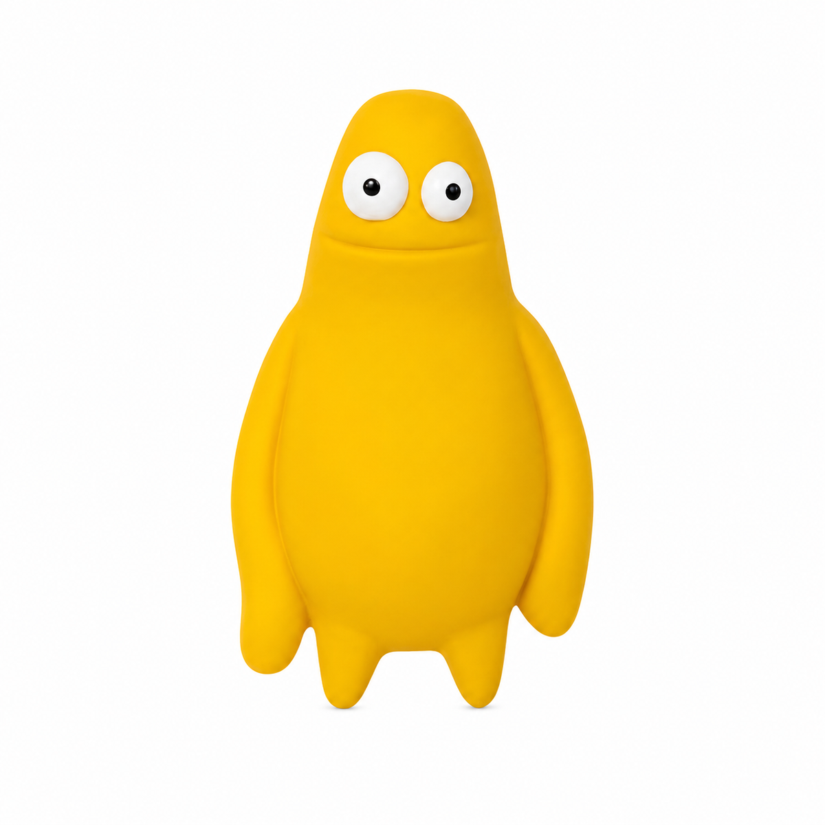 Squeeezys Monster Brother Yellow Squeaky Latex Dog Toy