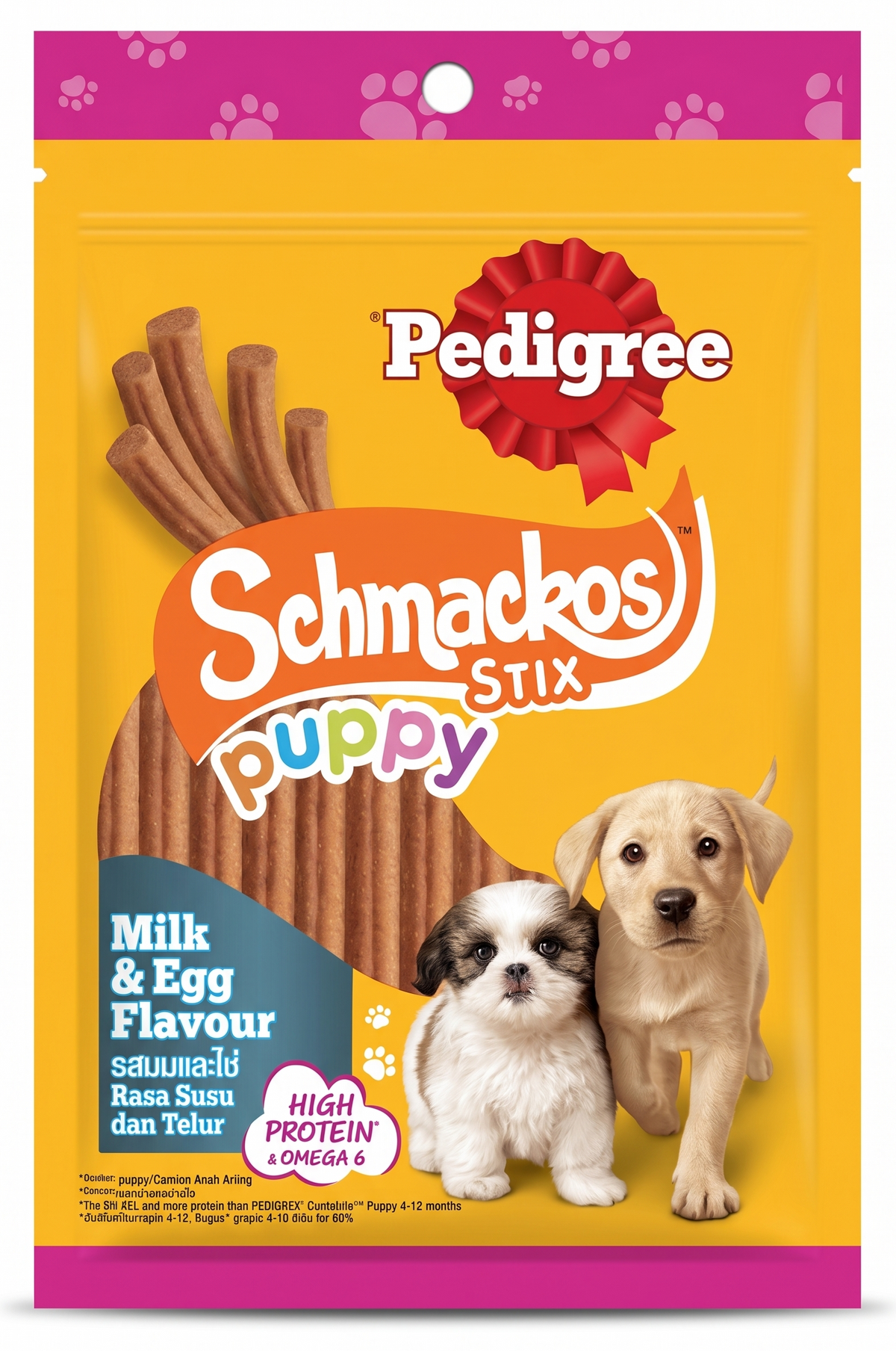 Pedigree Schmackos Stix Milk & Egg Flavour Puppy Dog Treat