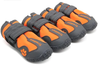 Truelove All Weather Dog Shoes With Best Reflective Straps Set Of 4- Neon Orange