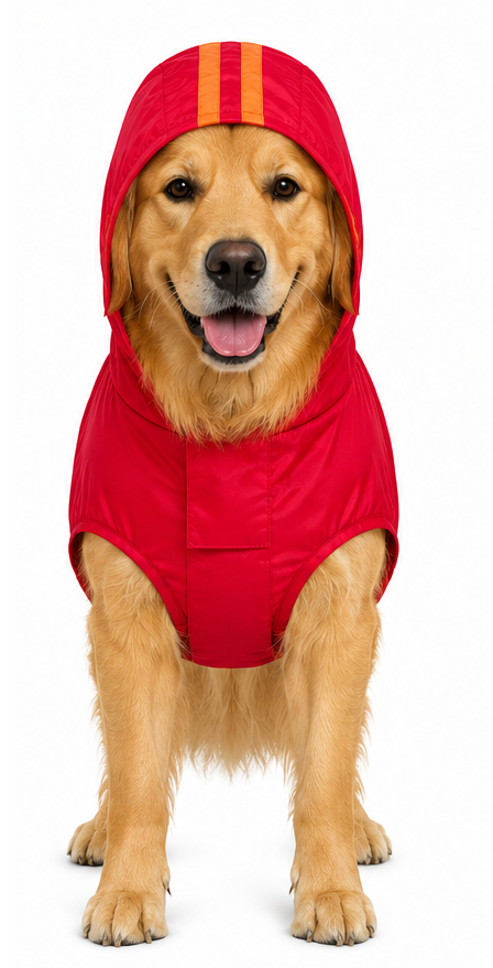 Canes Venatici Raincoat - Red