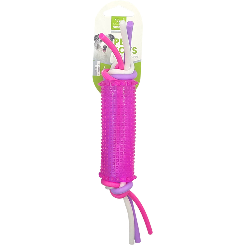 Nunbell Teether With Strap Dog Toy