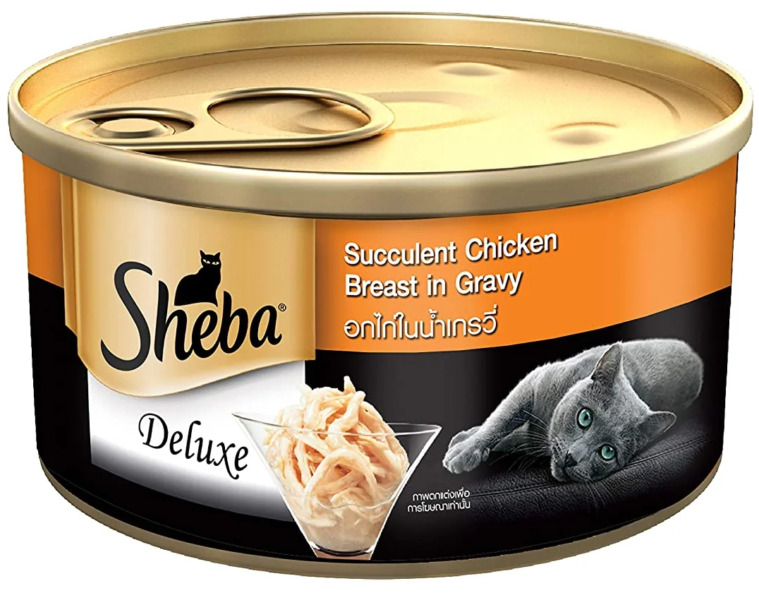 Sheba Succulent Chicken Breast In Gravy Cat Tin