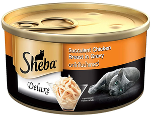 Sheba Succulent Chicken Breast In Gravy Cat Tin
