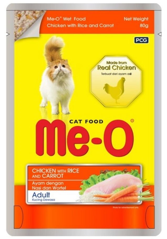 MeO Chicken With Rice & Carrot (Pouch)