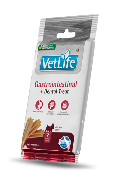 Farmina : VetLife Gastrointestinal Dental Treat for Mini Adult Dogs