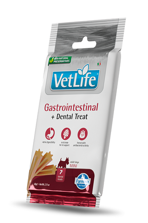 Farmina : VetLife Gastrointestinal Dental Treat for Mini Adult Dogs
