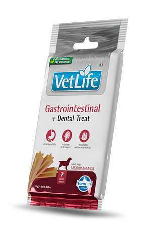 Farmina : VetLife Gastrointestinal Dental Treat for Med & Maxi Dogs