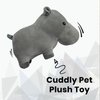 Basil Cuddly Soft Hippo Plush Dog Toy