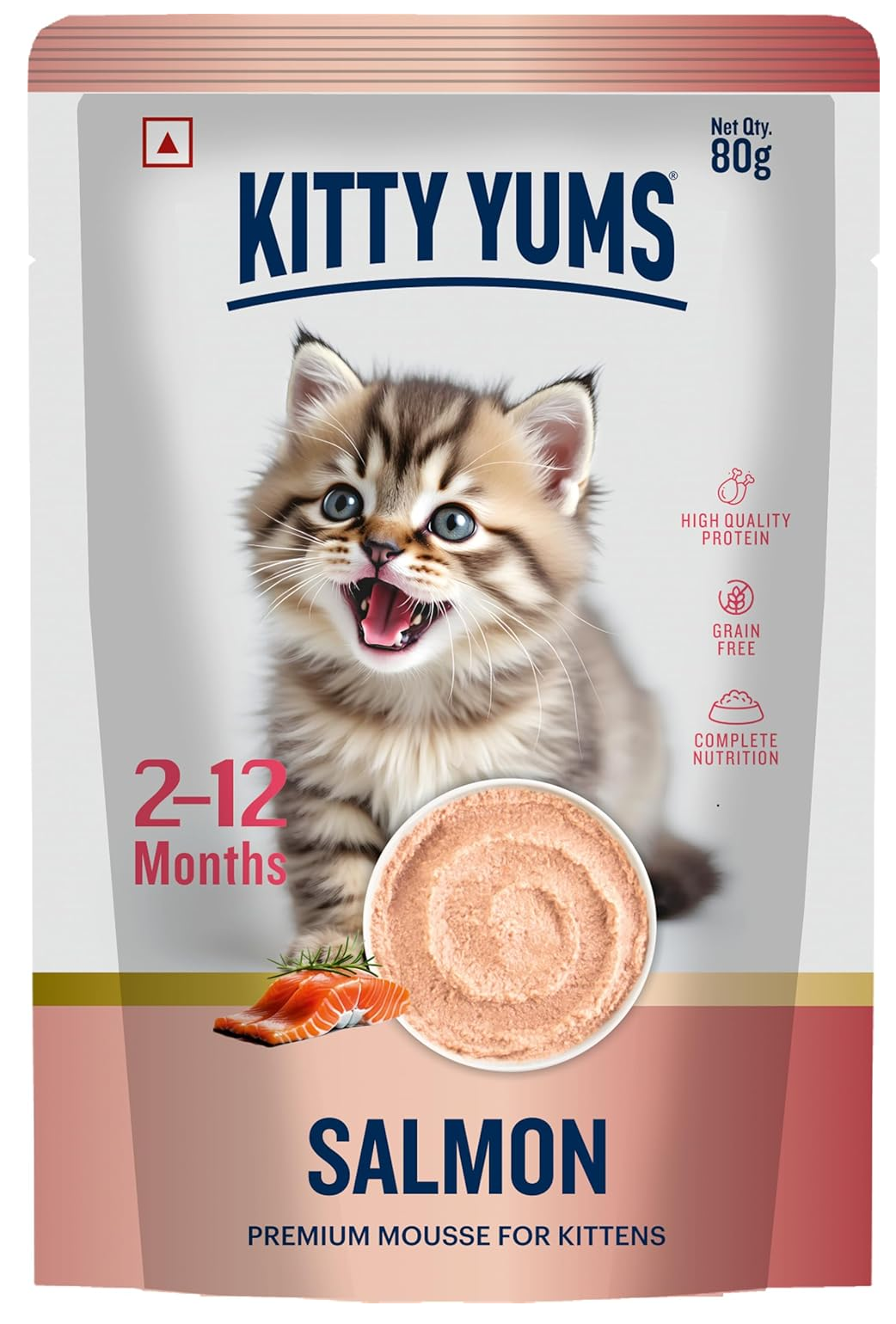 Kitty Yums Salmon Premium Mousse For Kittens