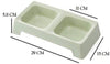 Pets Empire Double Diner Plastic Bowl For Dogs & Cats