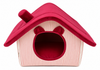 Canes Venatici Luxury Rust Velvet Pet House