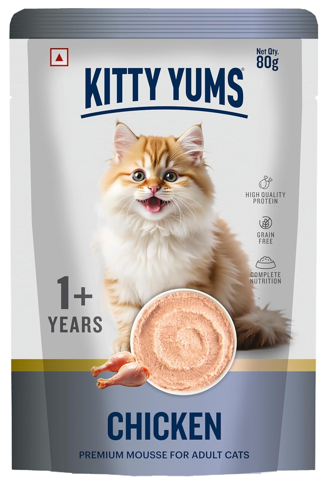 Kitty Yums Chicken Premium Mousse For Adult Cats